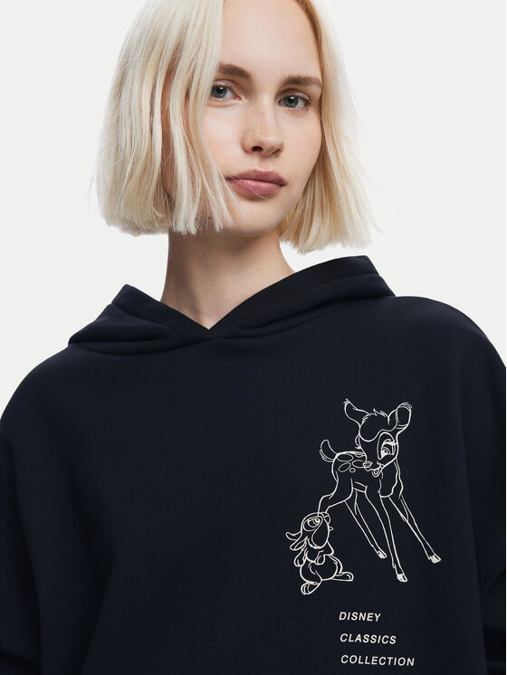 Desigual Desigual Μπλούζα Bambi 24WWSK09 Μαύρο Oversize