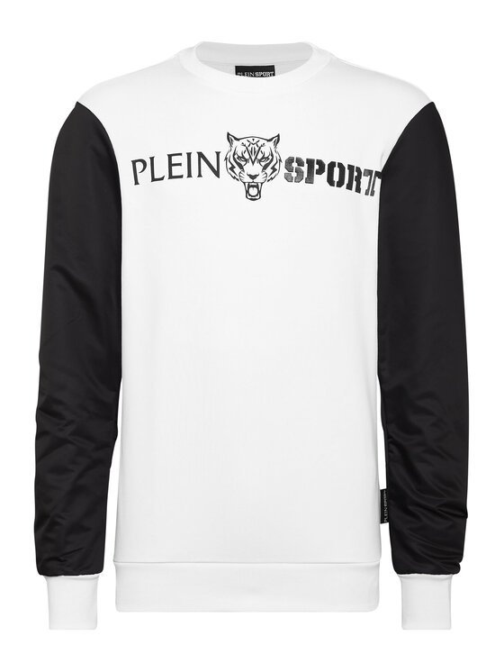 Plein Sport Plein Sport Longsleeve 13097 Biały Regular Fit