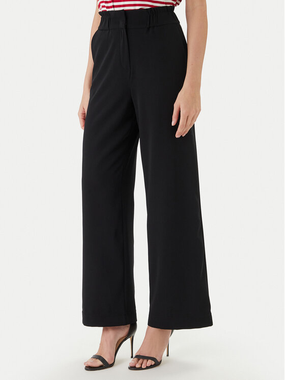 Morgan Morgan Palazzo kelnės 242-PBIRD Juoda Wide Leg