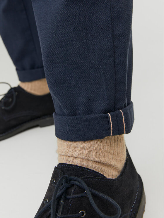 Jack & Jones Jack & Jones Chinosy Marco 12206198 Granatowy Slim Fit