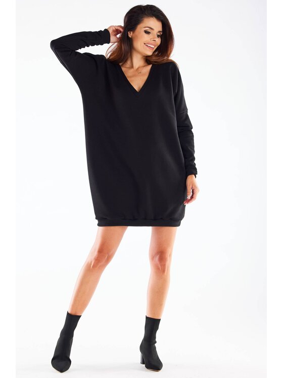 Infinite You Infinite You Úpletové šaty M272 Černá Basic Fit