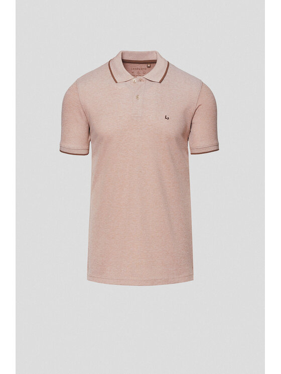 Lancerto Lancerto Polo Borin PO073125000010 Beżowy Regular Fit