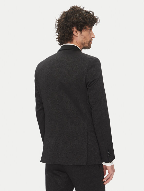 KARL LAGERFELD KARL LAGERFELD Zakó 155244 552042 Fekete Regular Fit