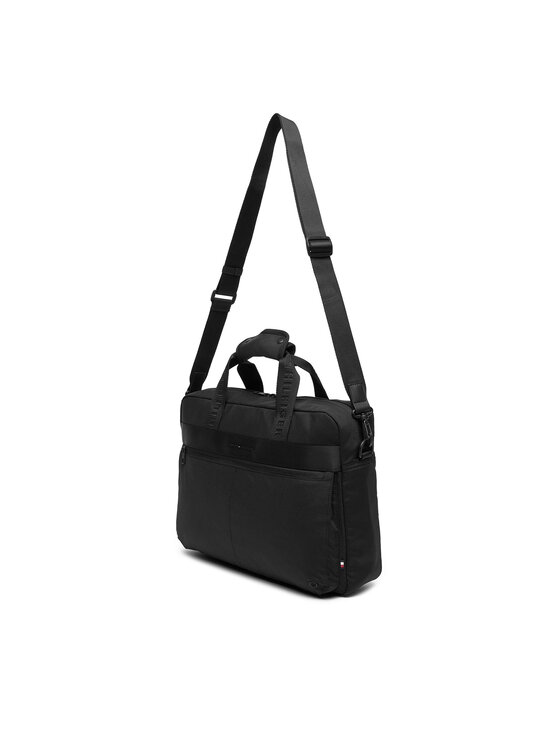 Tommy Hilfiger Tommy Hilfiger Nešiojamo kompiuterio krepšys Th Commuter Computer Bag AM0AM13612 Juoda