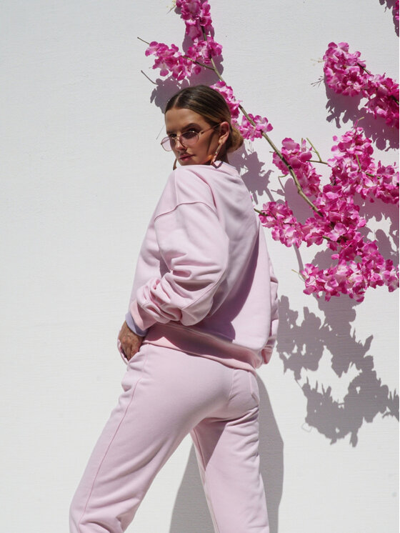 LilaLou LilaLou Dres Poli Różowy Regular Fit