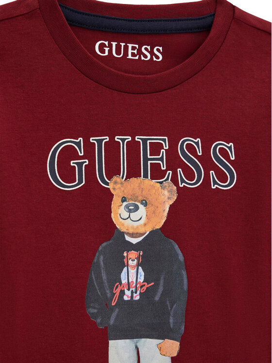 Guess Guess Bluse N6YI06 K3794 Dunkelrot Regular Fit