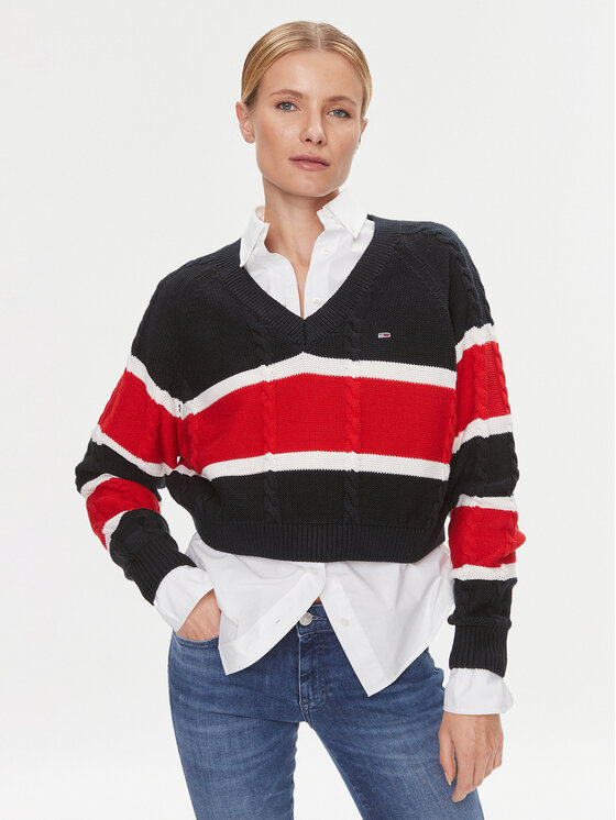 Tommy Jeans Tommy Jeans Džemper DW0DW15941 Šarena Regular Fit