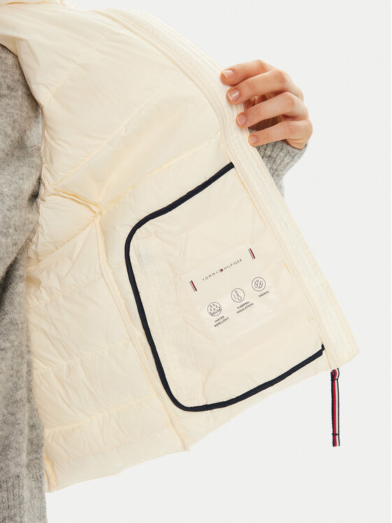 Tommy Hilfiger Tommy Hilfiger Жилетка за костюм WW0WW43773 Екрю Regular Fit