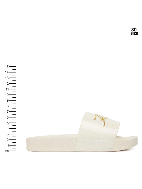 KARL LAGERFELD KARL LAGERFELD Šľapky Z31174 M Biela
