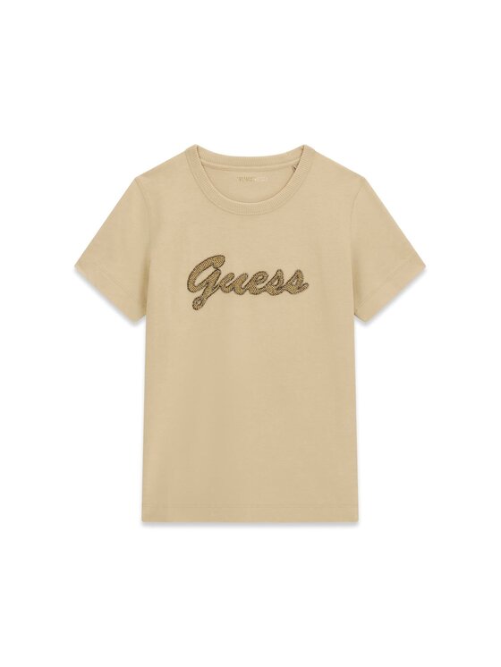 Guess Guess T-särk 182912 Beež Classic Fit