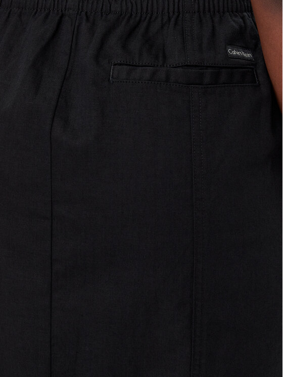 Calvin Klein Jeans Calvin Klein Jeans Midi sukňa J20J225327 Čierna Regular Fit