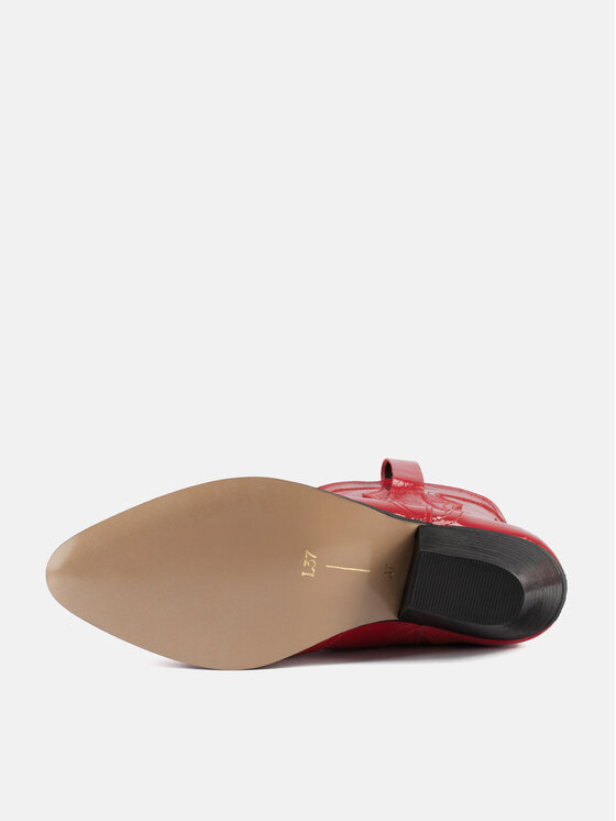 L37 L37 Botki RED RED WINE Czerwony