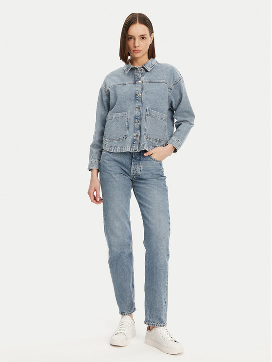 Vero Moda Vero Moda džínová košile Jamie 10331693 Modrá Relaxed Fit