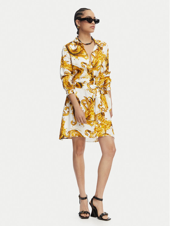 Versace Jeans Couture Versace Jeans Couture Сукня-сорочка 80HAO911 NS757 Білий Relaxed Fit