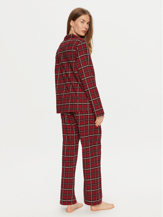 BOSS Boss Pidžama 50527259 Sarkans Relaxed Fit