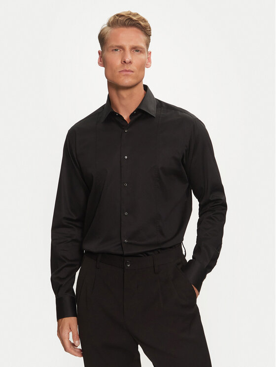 KARL LAGERFELD Košeľa 605036 544602 Čierna Modern Fit