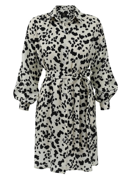 Entelier Entelier Sukienka codzienna oversize Écru Comfortable Fit
