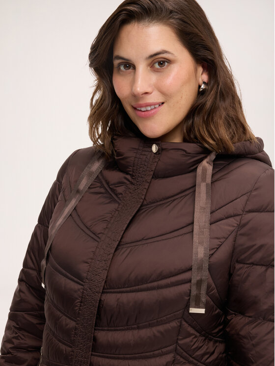 Fiorella Rubino Fiorella Rubino Kurtka puchowa F070T001509N032 Brązowy Over Fit
