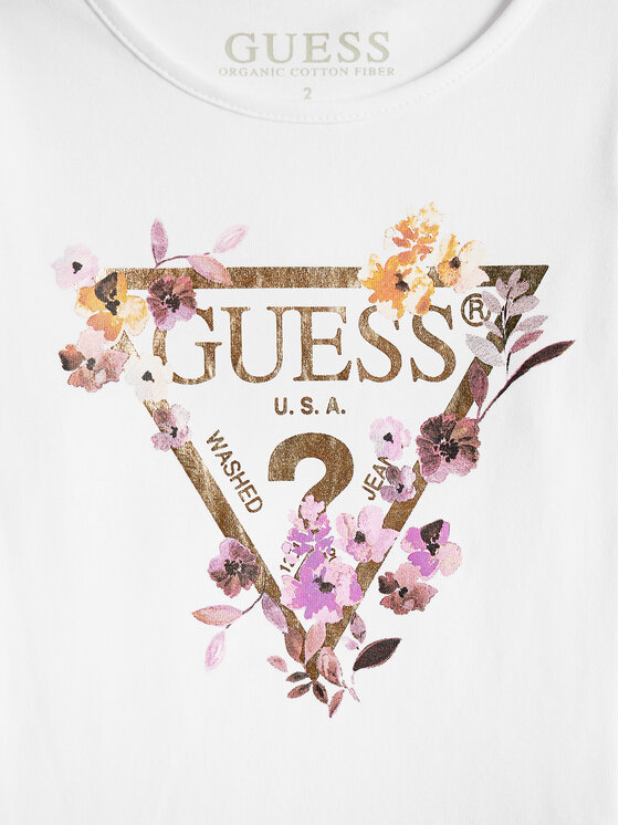 Guess Guess Блуза K4BI00 J1314 Бял Regular Fit
