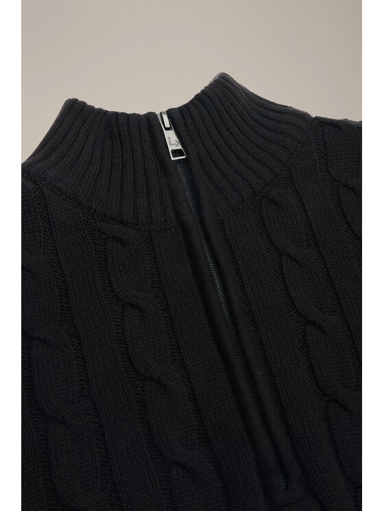 Lancerto Lancerto Sweter Cutter SW073225000038 Czarny Regular Fit