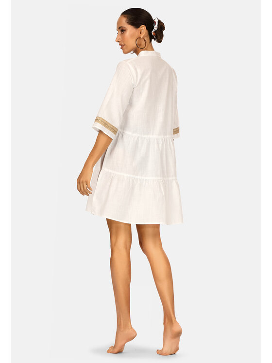 Feba Feba Vestito da spiaggia F225 Bianco