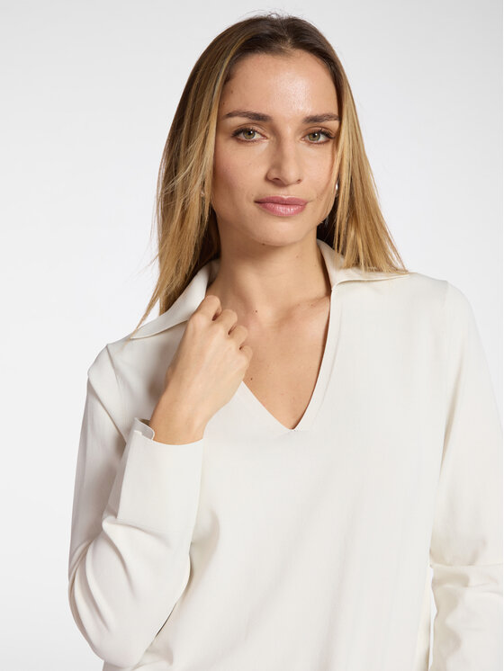 Elena Mirò Elena Mirò Sweter M560Z100750N011 Biały Boxy Fit