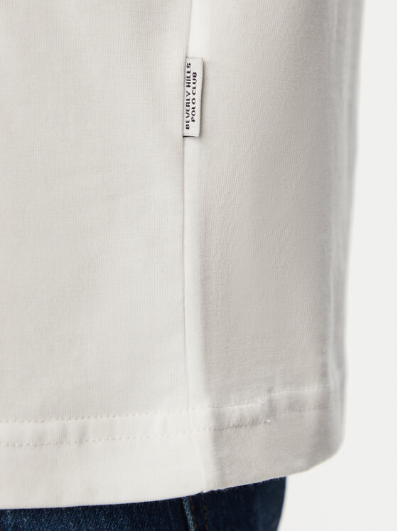 Beverly Hills Polo Club Beverly Hills Polo Club Tričko P-SS26M-TS1302 Biela Regular Fit