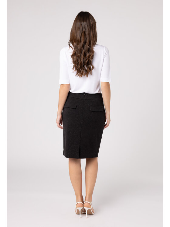 QUIOSQUE QUIOSQUE Sukně QUIOSQUE 7VL001249 Černá Regular Fit