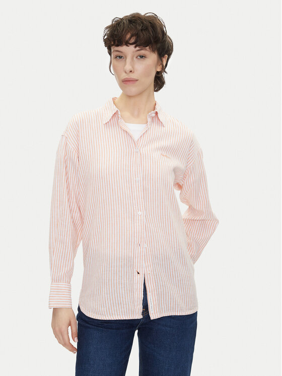 Pepe Jeans Pepe Jeans Košile Dream PL305033 Oranžová Loose Fit