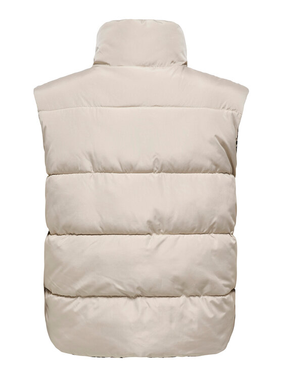 ONLY ONLY Αμάνικο Μπουφάν Tammy 15357509 Μπεζ Regular Fit