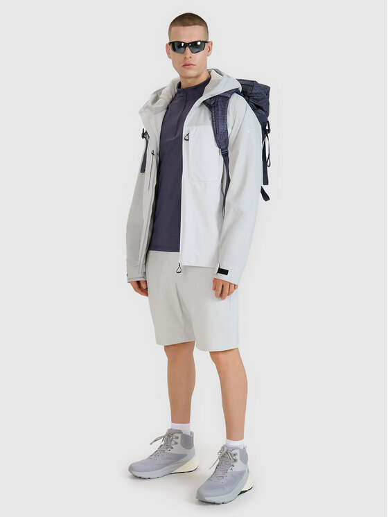 4F 4F Kurtka outdoor 4FWSS25TTJAM711-27S Szary Regular Fit