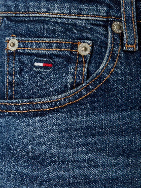 Tommy Jeans Tommy Jeans Fustă de blugi DW0DW22714 Albastru Straight Fit