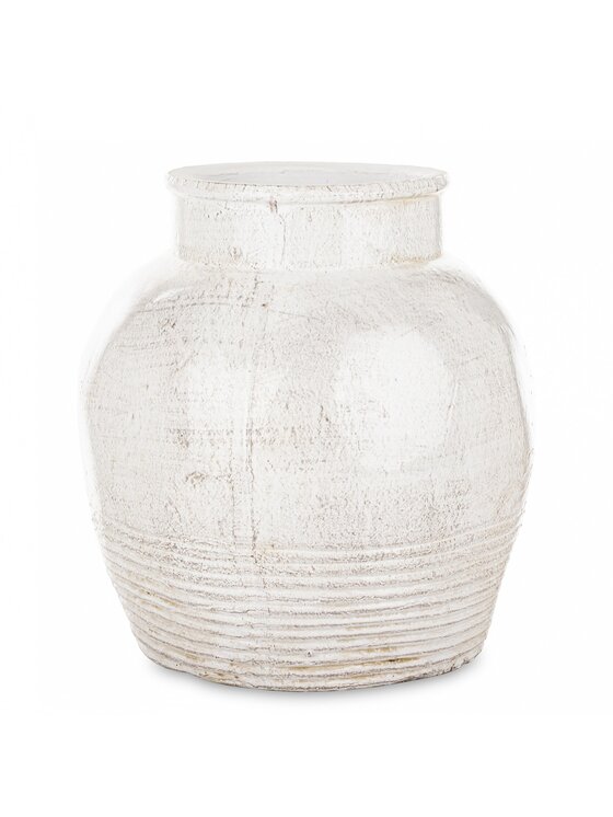 MIAhome MIAhome Wazon ceramiczny, postarzany JULIANO-3 small Biały