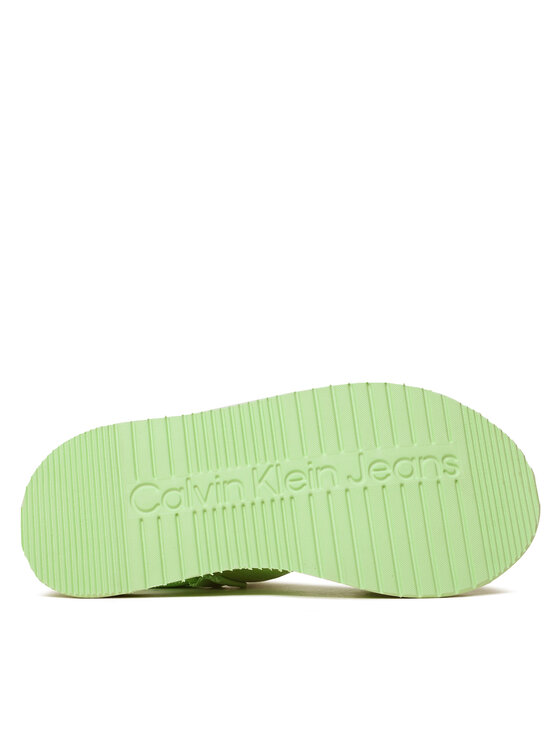 Calvin Klein Jeans Calvin Klein Jeans Sandále Prefresato Sandal Badge YW0YW00967 Zelená