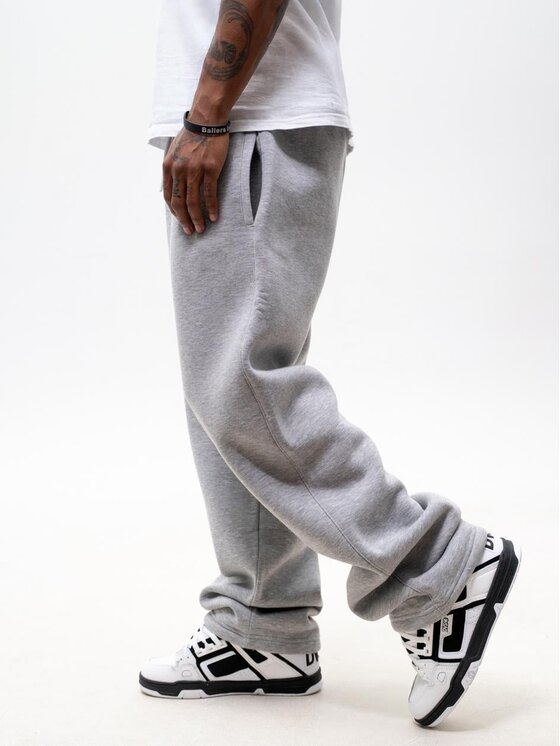 Urban City Urban City Spodnie dresowe Szerokie luźne wiązane streetwear 130778 Szary Baggy Fit