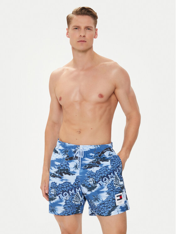 Tommy Hilfiger Tommy Hilfiger Pantaloni scurți pentru înot UM0UM03150 Albastru Regular Fit