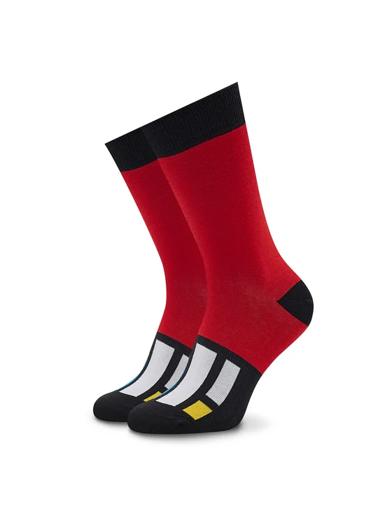 Curator Socks Hohe Unisex-Socken Composition Bunt
