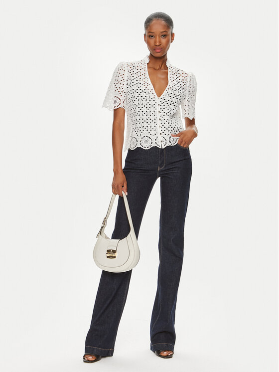 Morgan Morgan Bluse 241-CFLAM Weiß Regular Fit