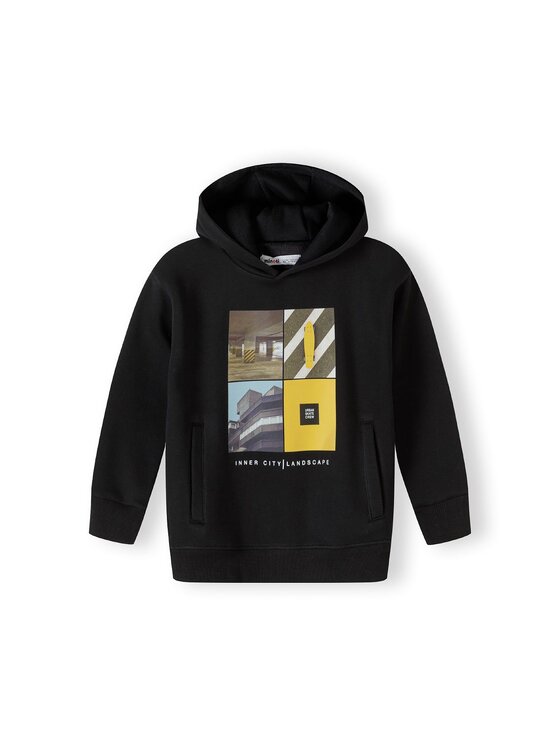 MINOTI MINOTI Bluza 19fleece70 Czarny Regular Fit