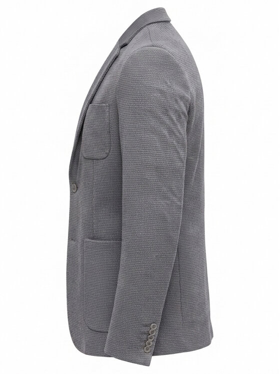 Ombre Ombre Marynarka M171 Szary ciemny Slim Fit