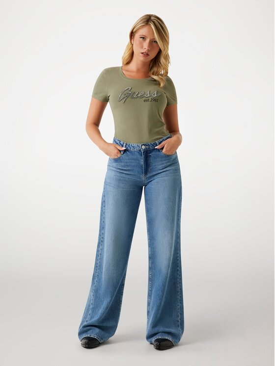 Guess Guess Футболка 177027 Зелений Classic Fit