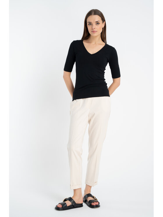 CLICK CLICK T-Shirt 72-018 Μαύρο Close Fit