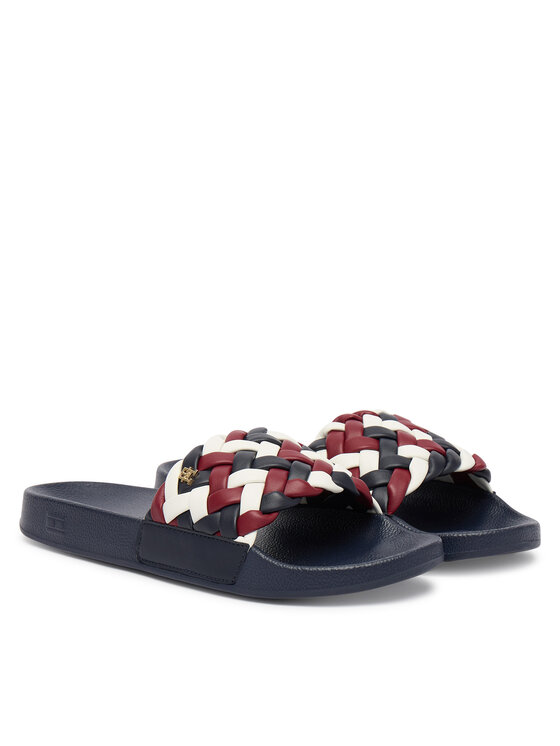 Tommy Hilfiger Tommy Hilfiger Şlapi Th Cornrow Pool Slide FW0FW09039 Colorat