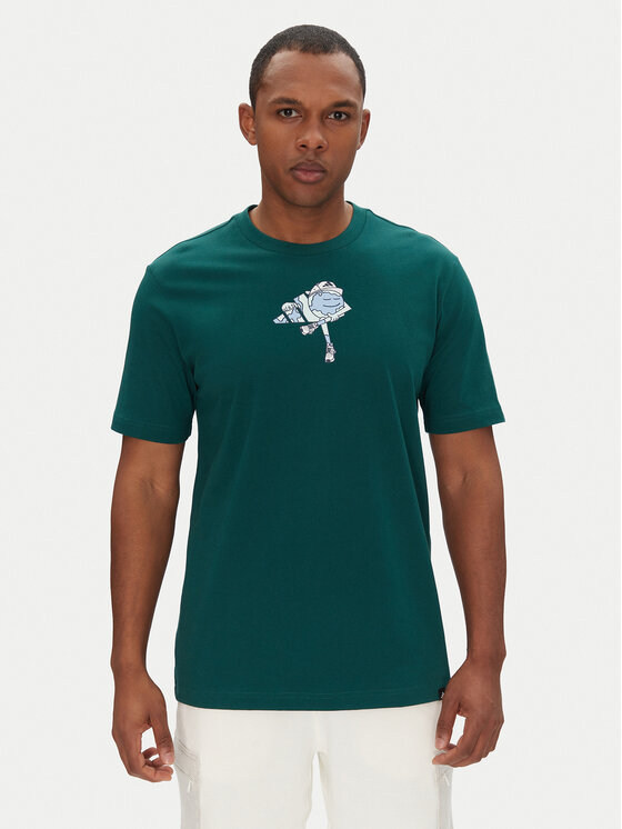 adidas adidas Tricou Earth Day Graphic JI6753 Verde Regular Fit