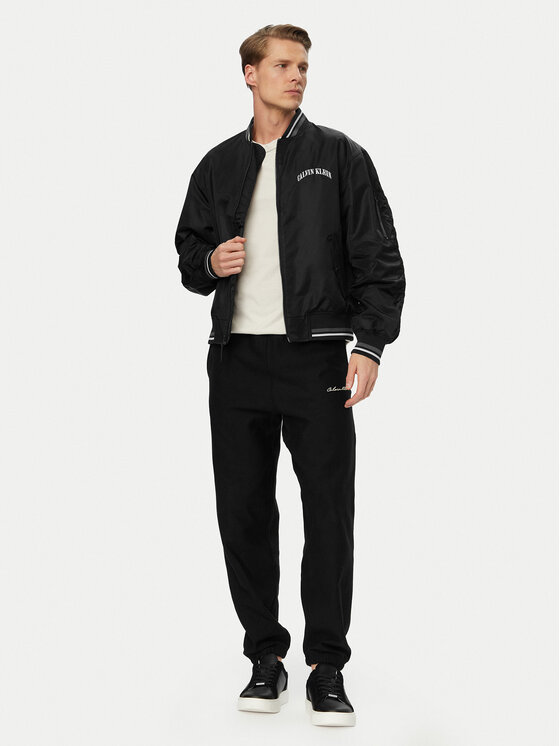 Calvin Klein Jeans Calvin Klein Jeans Μπόμπερ μπουφάν LV04RF510G Μαύρο Regular Fit