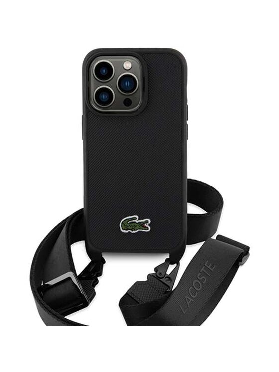 Lacoste Lacoste Etui na telefon Apple iPhone 15 Pro Czarny