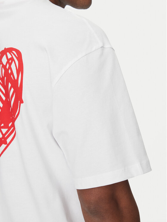 HUGO HUGO T-Shirt Dewdam 50530557 Weiß Relaxed Fit
