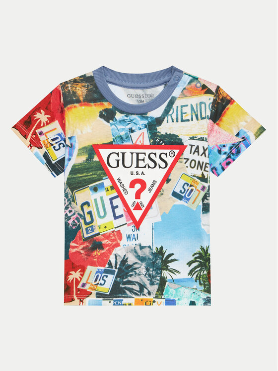 Guess Guess Komplet t-shirt i spodenki I4GG12 K8HM3 Kolorowy Regular Fit