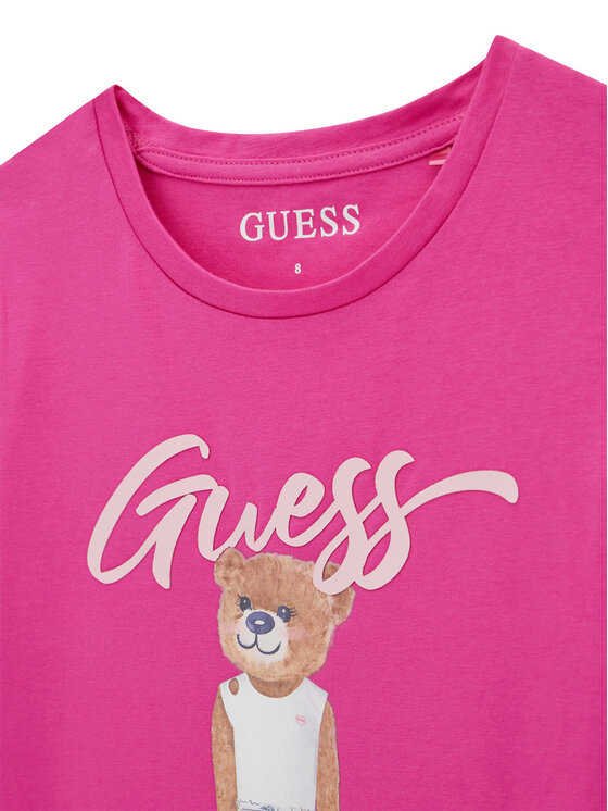 Guess Guess Tričko J6GI04 K6YW4 Ružová Regular Fit