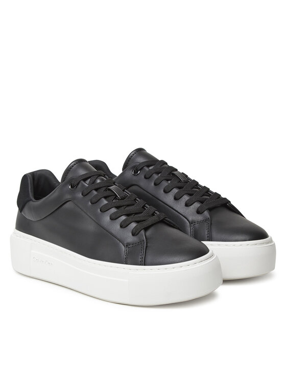 Calvin Klein Calvin Klein Sneakersy Ff Cupsole Lace Up Lth HW0HW02570 Czarny